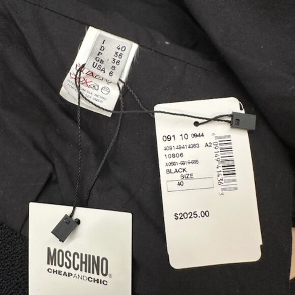 Moschino Cheap and Chic Size 40 Black Jacket - Picture 8 of 9